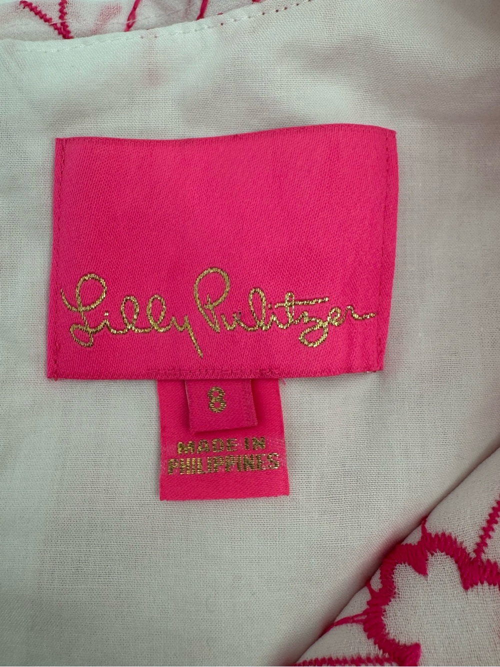 Lilly Pulitzer Keila Dress Pink Floral Tunic Mini Dress Size 8 - Picture 11 of 14